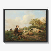 The Artist Painting a Cow in a Meadow by Hendrikus van de Sande Bakhuyzen - thumbnail_1_bf_66fa5e978213847b6f3578b2